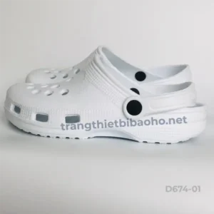 Dép sục crocs D674-01 dùng cho phòng sạch y tế