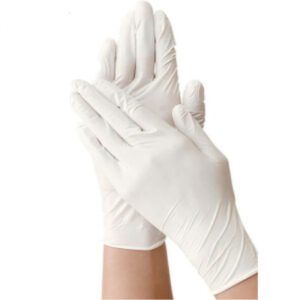 Găng tay bảo hộ không bột Latex 9 inch size M (100 chiếc/hộp,Vglove) GT615-200