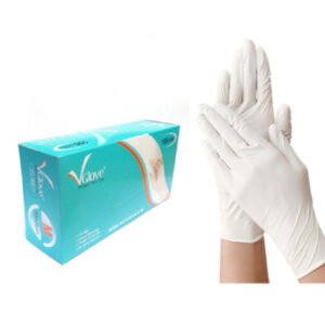Găng tay bảo hộ y tế có bột VGlove 24cm màu trắng GT615-199